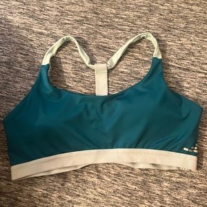 blue sports bra